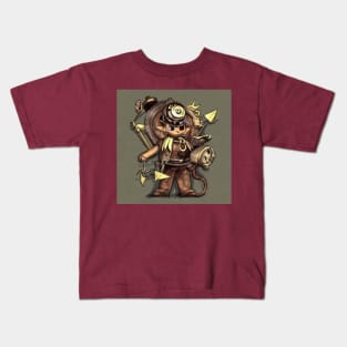 Anime Cartoon Steampunk Mouse Kids T-Shirt